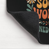 Lizenzierter Sozialarbeiter Master Msw Lmsw Abschl Mousepad (Ecke)