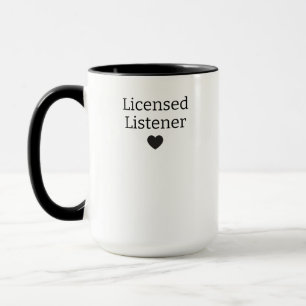 Lizenzierter Zuhörer, Benutzerdefinierte Geschenke Tasse