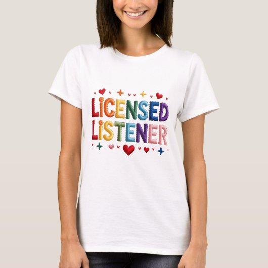 Lizenziertes Listener-Shirt , Psychischer Gesundhe T-Shirt (Vorderseite)