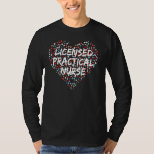 Lizenziertes praktisches Design für LPN-Herz T-Shirt