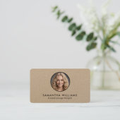 🪔 lizenziertes QR-Foto für Massagetherapeuten Visitenkarte (Stehend Vorderseite)