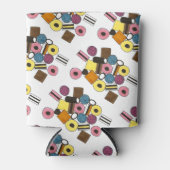 Lizenzierung Allerlei Sorten Süßwaren Süßigkeiten Dosenkühler (Vorderseite)