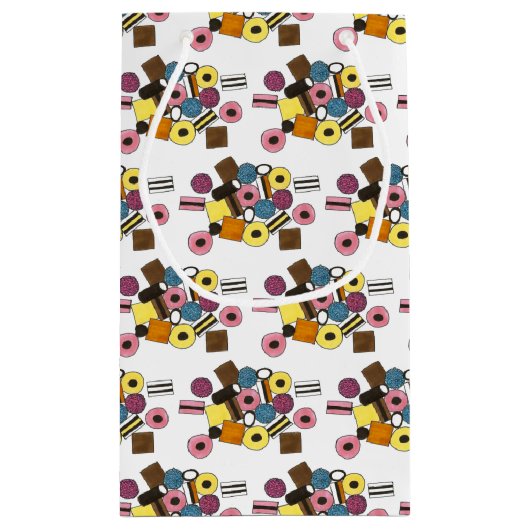 Lizenzierung Allerlei Sorten Süßwaren Süßigkeiten Kleine Geschenktüte (Rückseite)