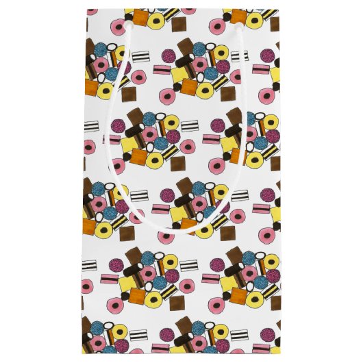 Lizenzierung Allerlei Sorten Süßwaren Süßigkeiten Kleine Geschenktüte (Vorderseite)