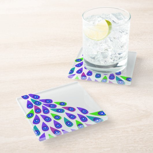 Lizenzkampf Glasuntersetzer (Schrägansicht)