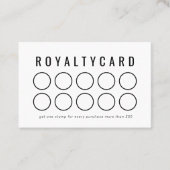 Lizenzkarten für Unternehmen Schwarz-weiß modern Visitenkarte (Vorderseite)