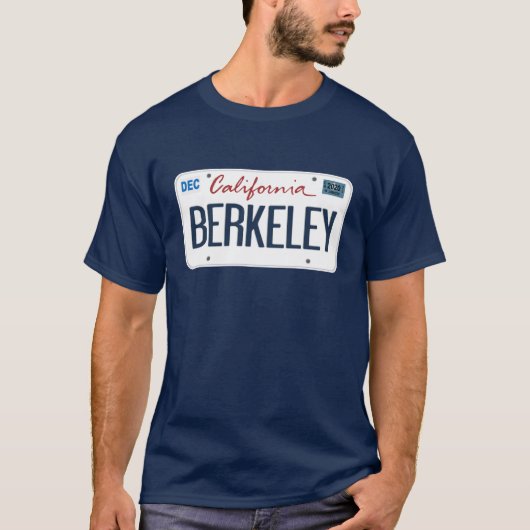 Lizenzplatte Berkeley California T Shirt (Vorderseite)