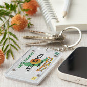 Lizenzplatte Florida-Schlüsselanhänger Schlüsselanhänger (Vorderseite rechts)