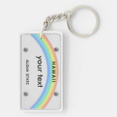 Lizenzplatte Hawaii-Schlüsselanhänger Schlüsselanhänger (Rückseite)