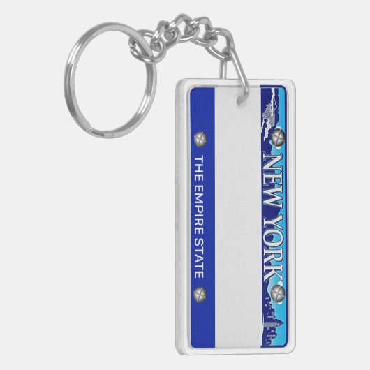 Lizenzplatte New- YorkSchlüsselanhänger Schlüsselanhänger (Vorderseite links)