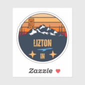 Lizton, Indiana Aufkleber (Blatt)