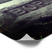 Lizzie Borden Dog Headstone Poster (Ecke)