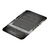 Lizzie Borden Dog Headstone - "Sleeping Awhile" Magnet (Linke Seite)