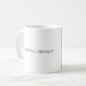 Lizzie Borden Dogs Gravestone - "Sleeping Awhile" Kaffeetasse (Vorderseite Links)