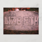 Lizzie Borden Grave Marker - Fall River, MA Postkarte (Vorderseite)