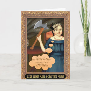 Lizzie Bordens Weihnachtskarte (Geschichte neu Feiertagskarte