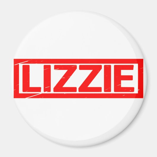 Lizzie Briefmarke Magnet (Vorne)