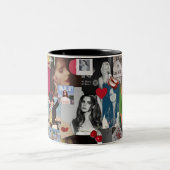 Lizzy ästhetische Collage Tasse - Vintag Retro (Mittel)