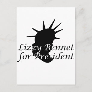 Lizzy Bennet für den Präsidenten Postkarte