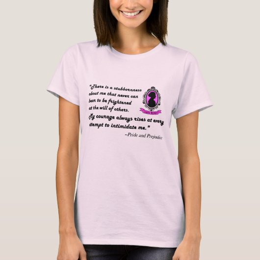 Lizzy Bennet Quote T - Shirt #1 (Vorderseite)