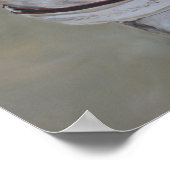 Lizzy Brindle Greyhound Greeting Card Poster (Ecke)