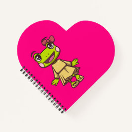 Lizzy, das Frosch Herz Notepad | AdventureKids Notizblock