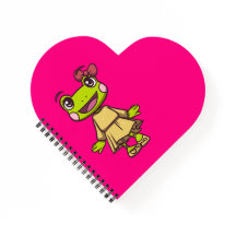 Lizzy der Frosch Herz Notizblock | AdventureKids