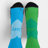 Lizzy Hugs Reversible Socken (Oben)