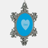 Lizzy Hugs Snowflake Xmas Tree Crystal Decoration Schneeflocken Zinn-Ornament (Links)