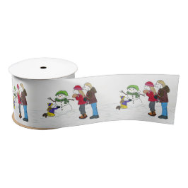 Lizzy's People Snowman Fun Ribbon Satinband