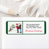 Lizzy's People Snowman Fun Rücksendeadressen-Aufkl (Insitu)