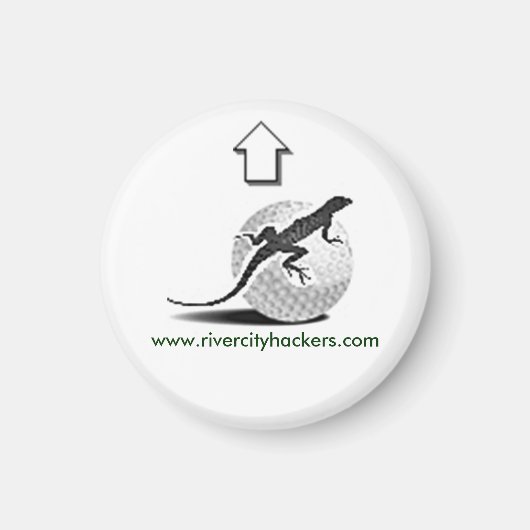 Lizzzard Golf Ball Marker Magnet (Vorne)