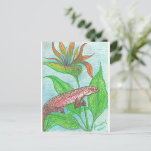 Lizzzard Postkarte (Stehend Vorderseite)