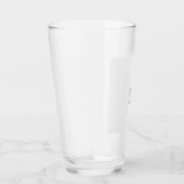 LJ Monogram Elegant Moderne Hochzeit Glas (Rechts)