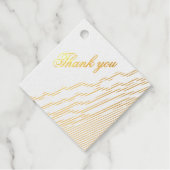 LJ Monogram Elegant Wedding Geschenkanhänger (Vorderseite)