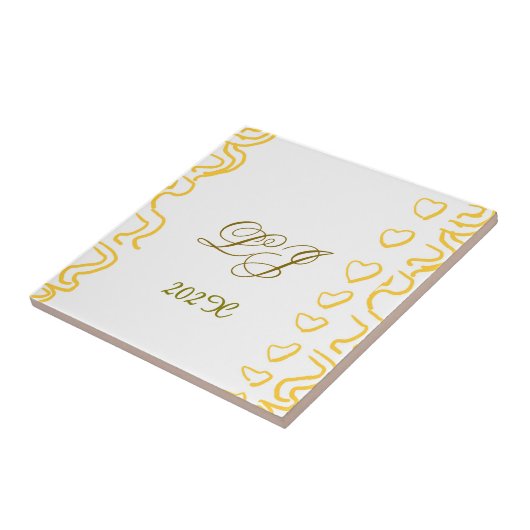 LJ Monogram Fliese (Seite)