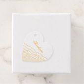 LJ Monogram Modern Elegant Beach Wedding Geschenkanhänger (Mit Box)