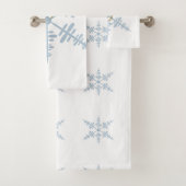 LJ Monogram Snowflake Handtuch Badhandtuch Set (Insitu)