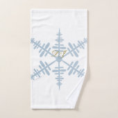 LJ Monogram Snowflake Handtuch Badhandtuch Set (Handtuch)