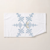 LJ Monogram Snowflake Handtuch Badhandtuch Set (Handtuch)