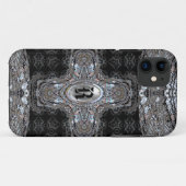 LJP Cross Elegant Monogram Case-Mate iPhone Hülle (Rückseite (Horizontal))