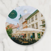 Ljubljana Cityscape Geschenkanhänger (Rückseite)