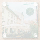 Ljubljana Cityscape Glasuntersetzer (Rückseite)