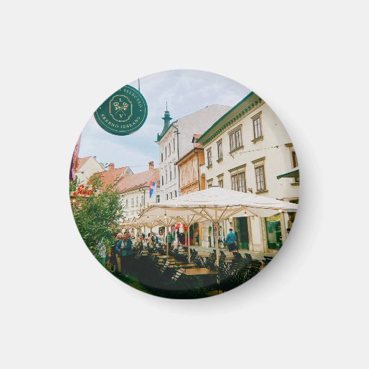Ljubljana Cityscape Magnet (Vorne)
