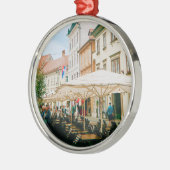 Ljubljana Cityscape Ornament Aus Metall (Links)