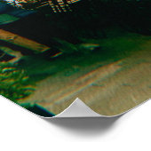 Ljubljana Cityscape Poster (Ecke)