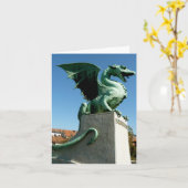 Ljubljana Dragon Karte (Gelbe Blume)
