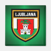 Ljubljana Flag Magnet (Vorne)