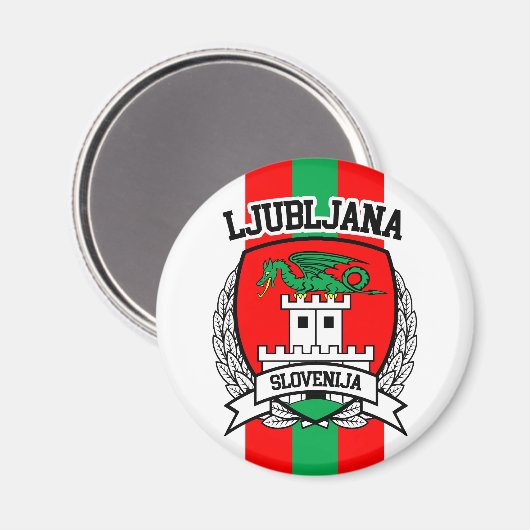 Ljubljana Magnet (Vorderseite/Rückseite)
