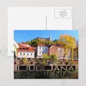 Ljubljana Postkarte (Vorne/Hinten)